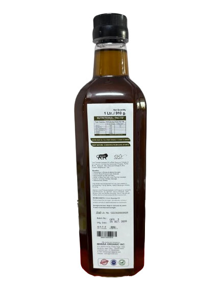 Agronix Hydraulic Cold Pressed Sesame Oil for Healthy Cooking, Aromatic Seasoning, and Traditional Cuisine - 1 Litre