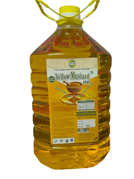 AGRONIX Extra Virgin Cold Pressed By Hydraulic Healthy Cooking Groundnut/Peanut Oil 5 Litre
