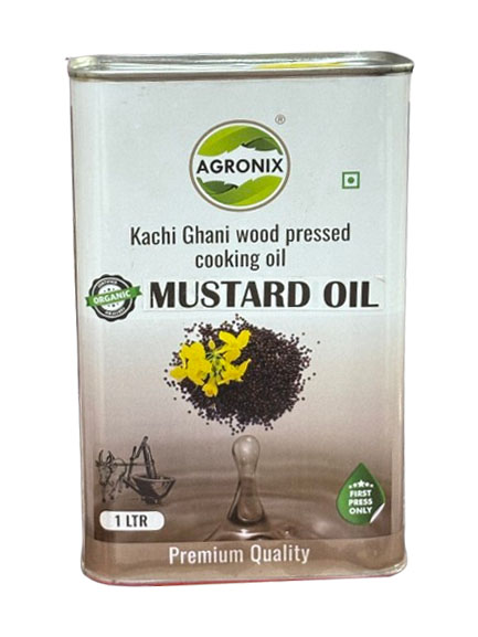 Conscious Food Organic Cold Pressed Black Mustard Oil | 5 Litre | Organic Wood Pressed | Cooking Oil | Kachi Ghani