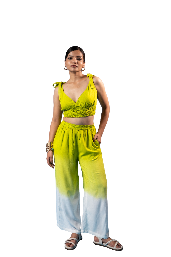 Lime Green Ombre Co-Ord Set